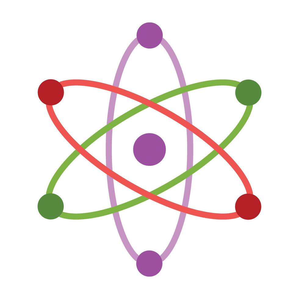 Atom Icon Design vector