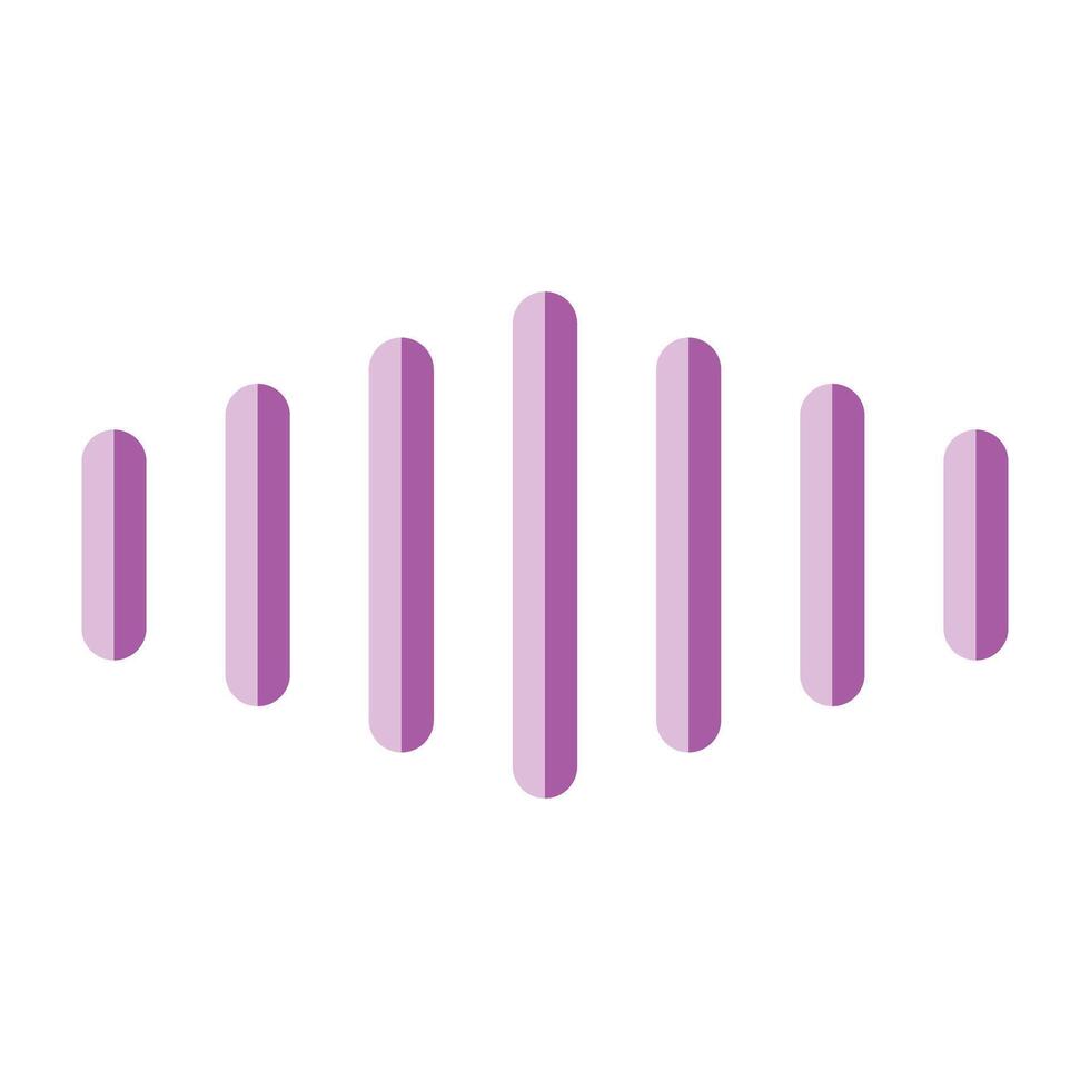Audio Wave Icon Design vector