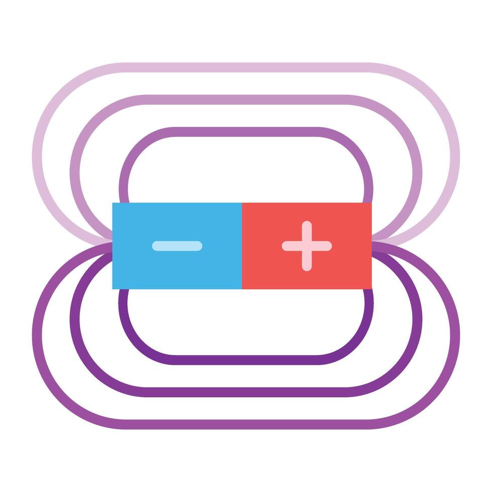Electromagnetic Icon Design vector