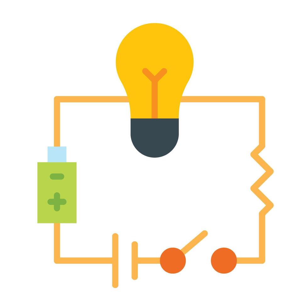 Electronic Circuit Icon Design vector