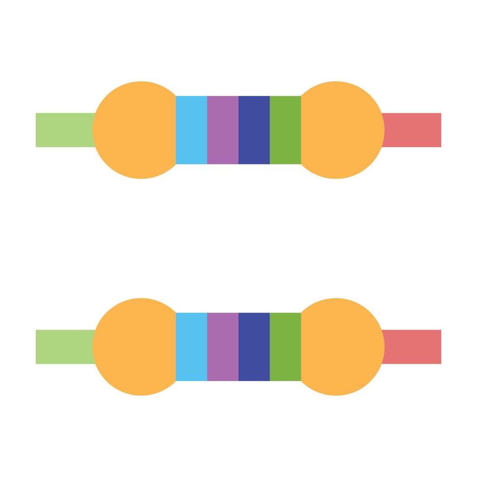 Resistor Icon Design vector