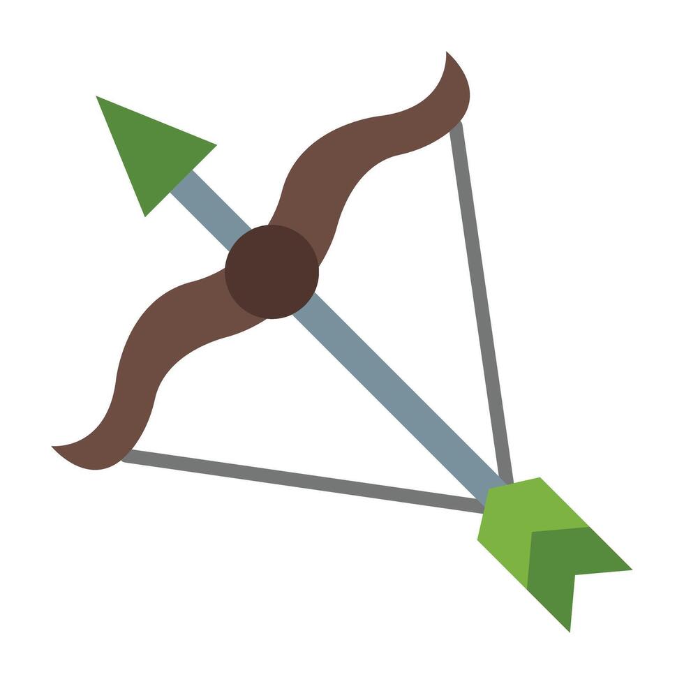 Bow And Arrow Icon Design vector