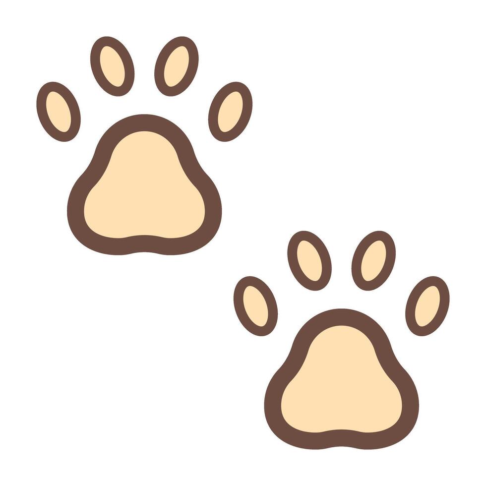 Pawprint Icon Design vector