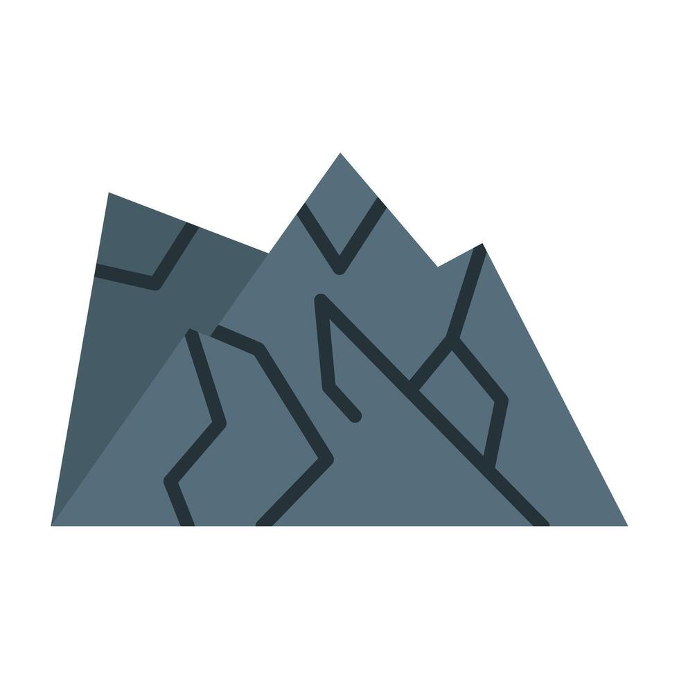 Mountains Icon Design vector