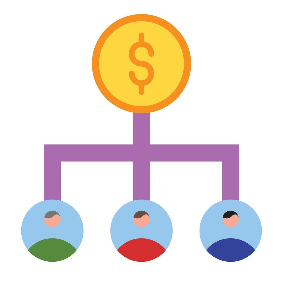 Dividend Icon Design vector