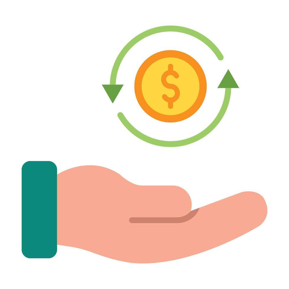 Return on Investment Icon Design vector