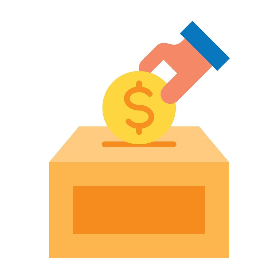Donation Icon Design vector
