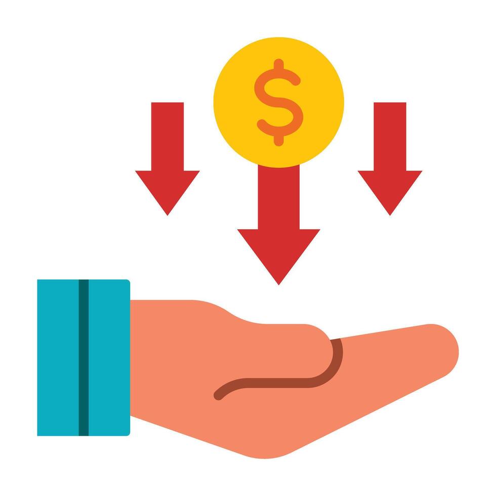 Loss Icon Design vector