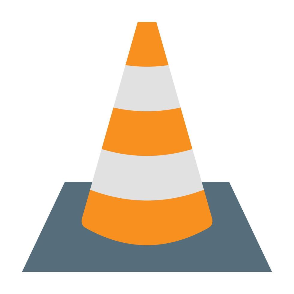 Traffic Cone Icon Design vector