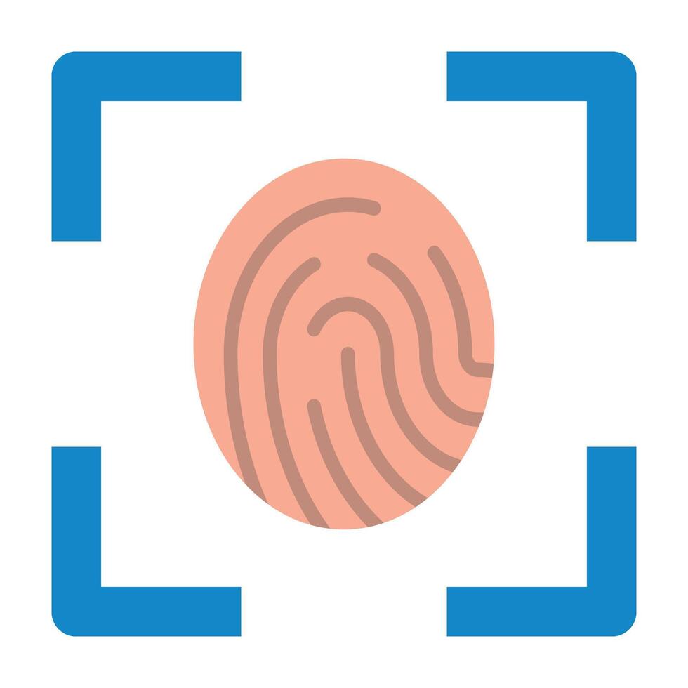 Biometric Icon Design vector