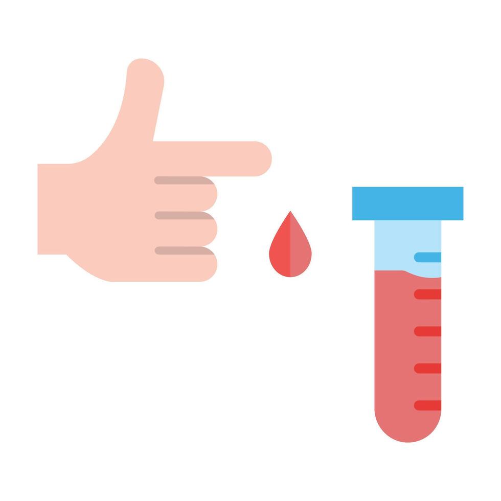 Blood Test Icon Design vector