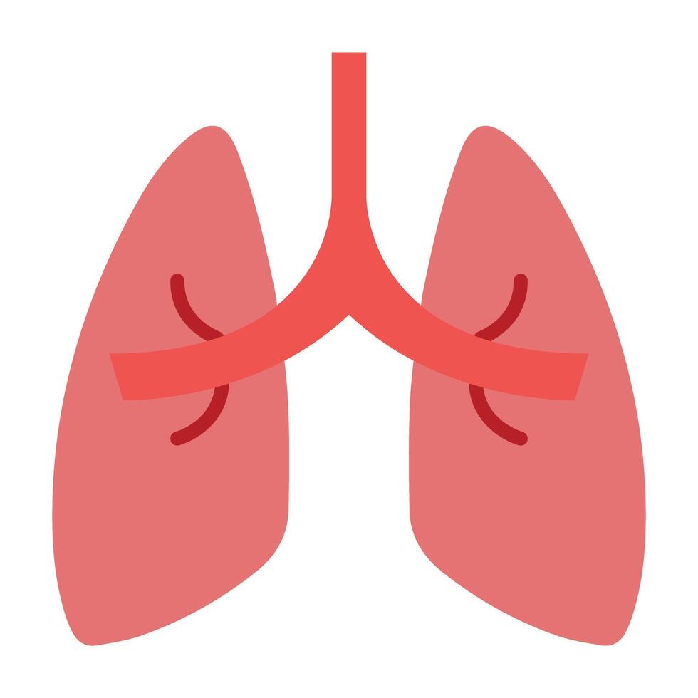 Lungs Icon Design vector