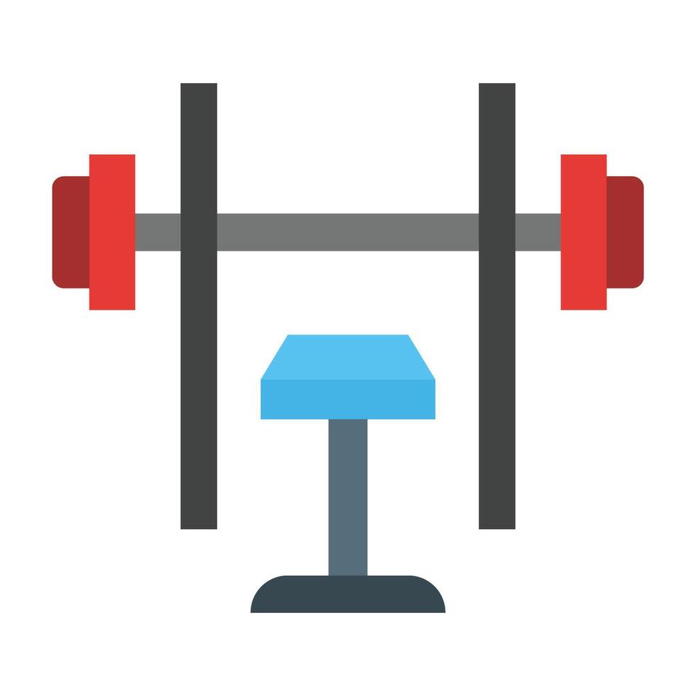 Bench Press Icon Design vector