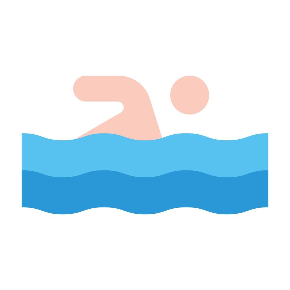 Swimming Icon Design vector