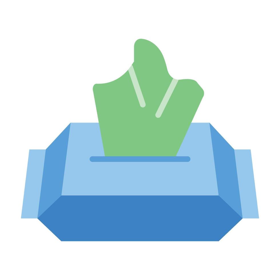 Antibacterial Wipes Icon Design vector