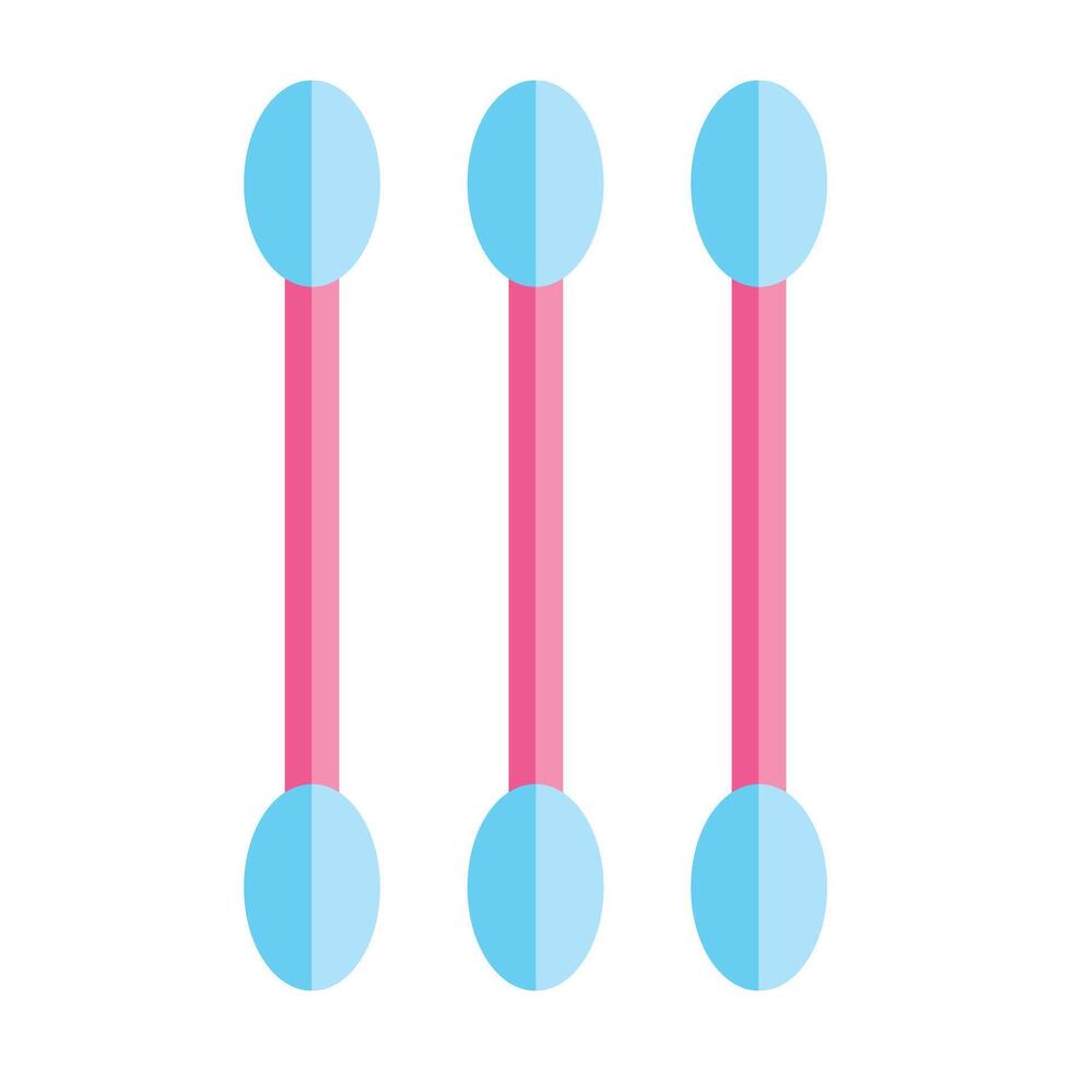 Cotton Swabs Icon Design vector