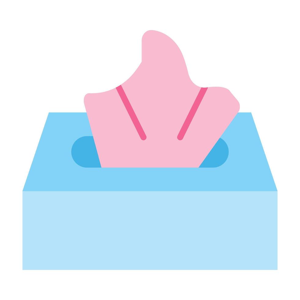 Tissue Box Icon Design vector