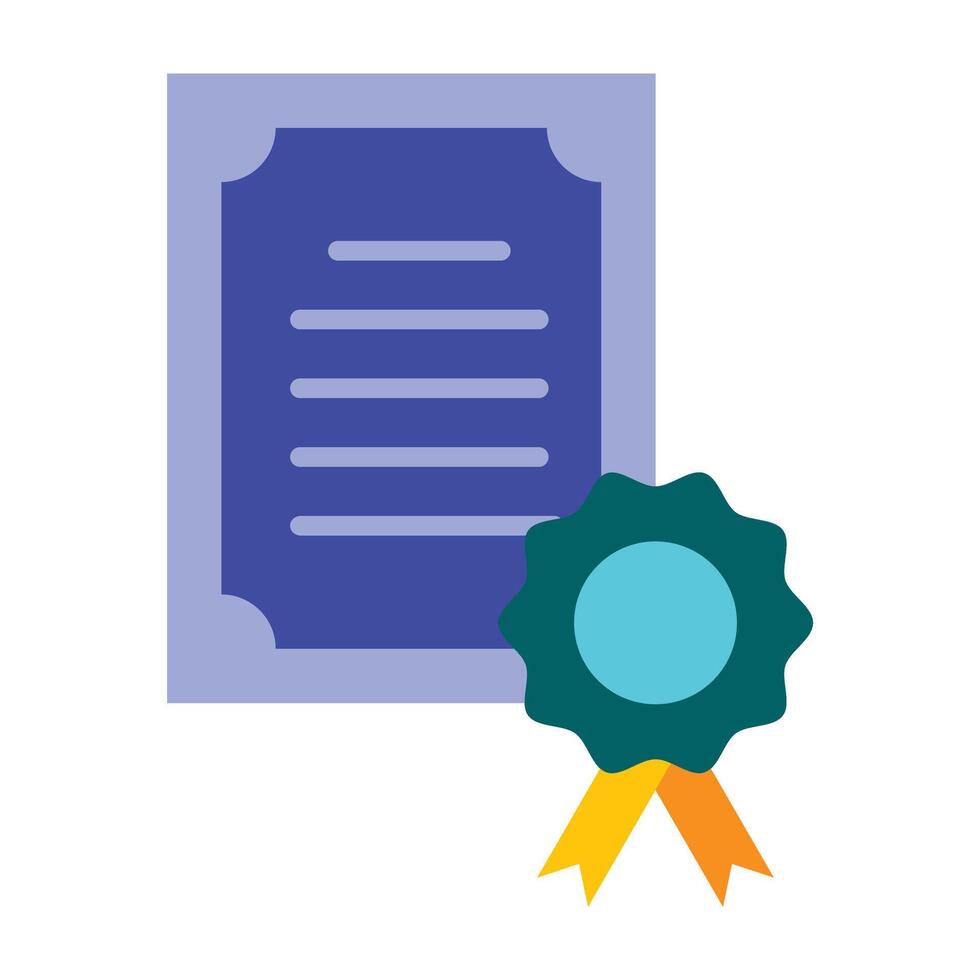 Certificate Icon Design vector