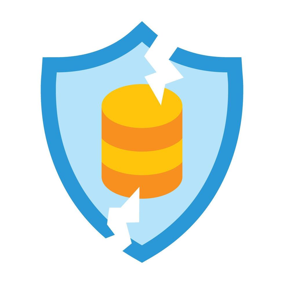 Data Breach Icon Design vector