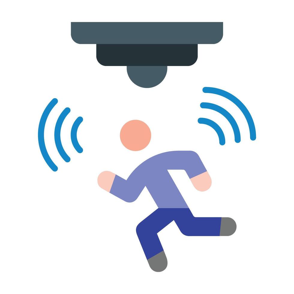 Motion Sensor Icon Design vector