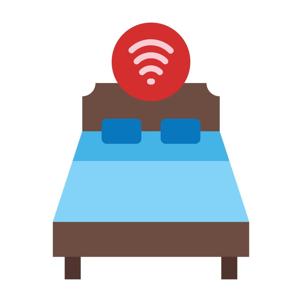 Smart Bed Icon Design vector