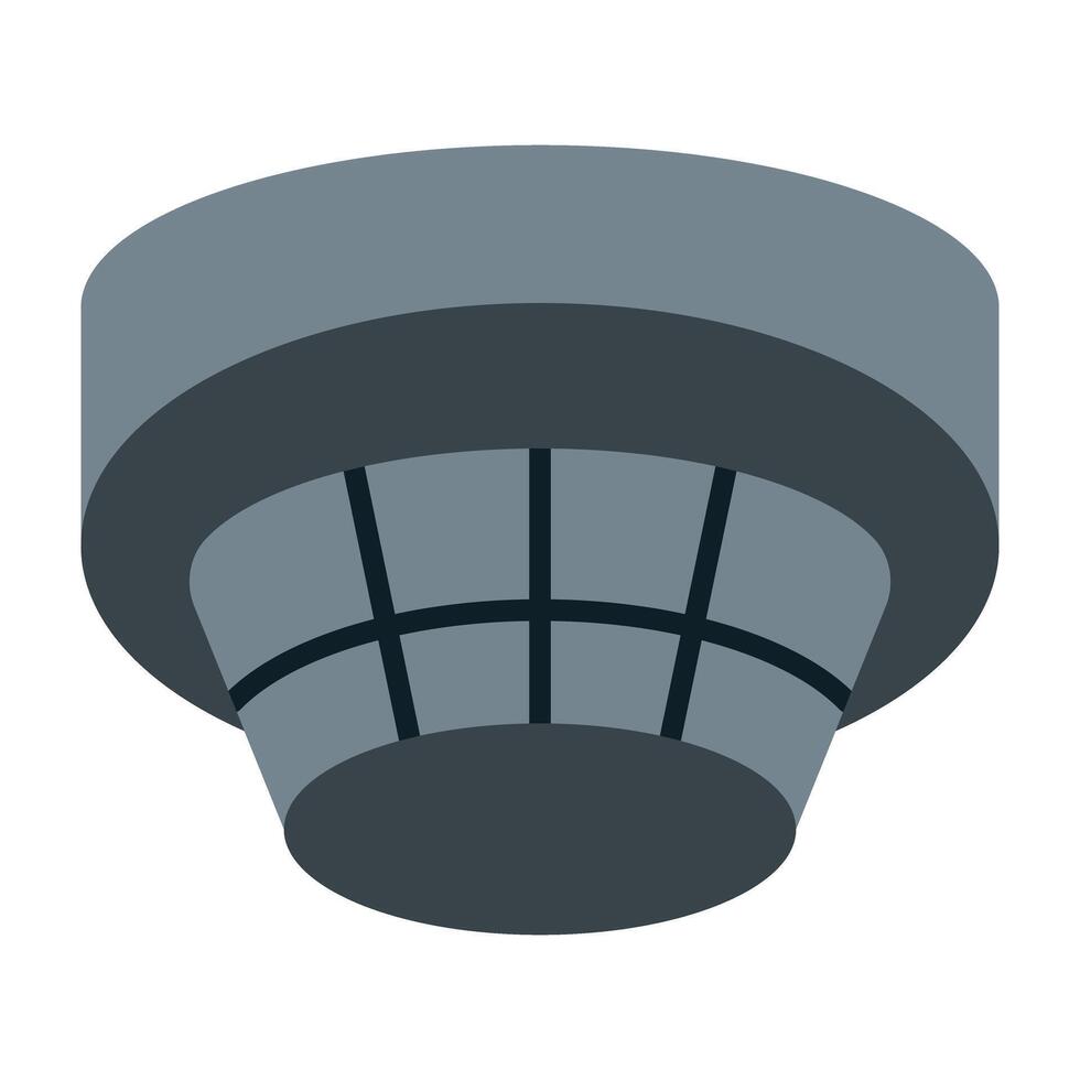 Smart Smoke Detector Icon Design vector