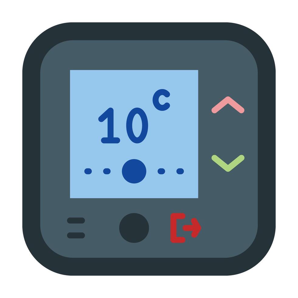 Smart Thermostat Icon Design vector