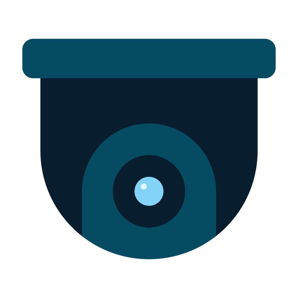 Smart Security Camera Icon Design vector