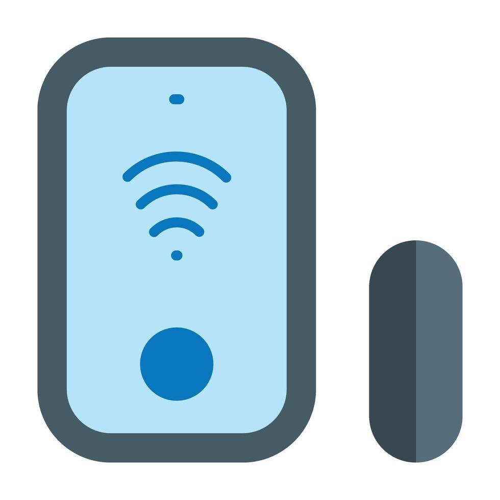 Smart Window Sensor Icon Design vector