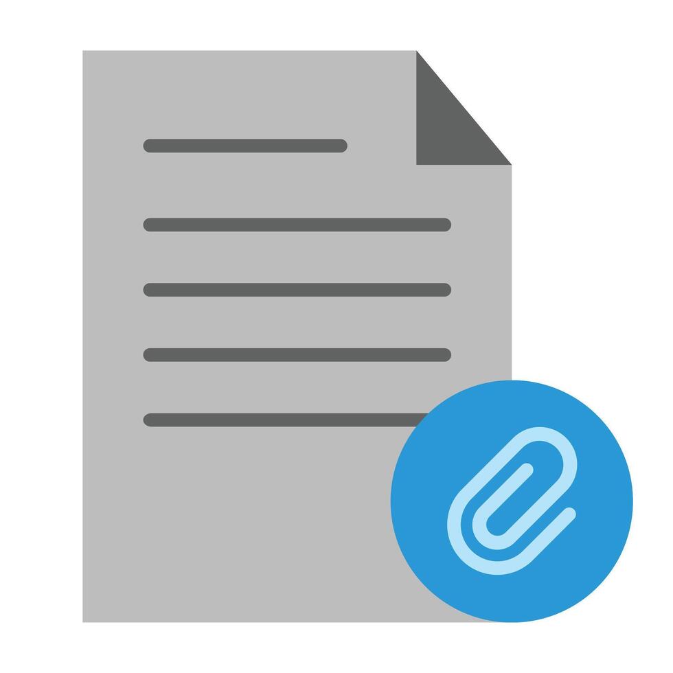 Attach File Icon Design vector