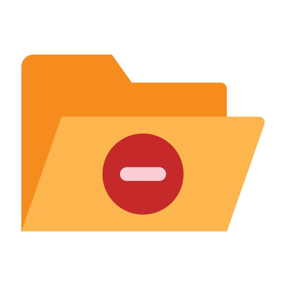Delete Folder Icon Design vector