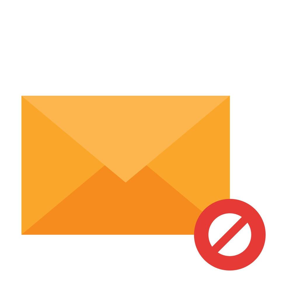 Spam Mail Icon Design vector