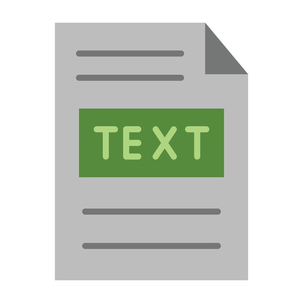 Text File Icon Design vector