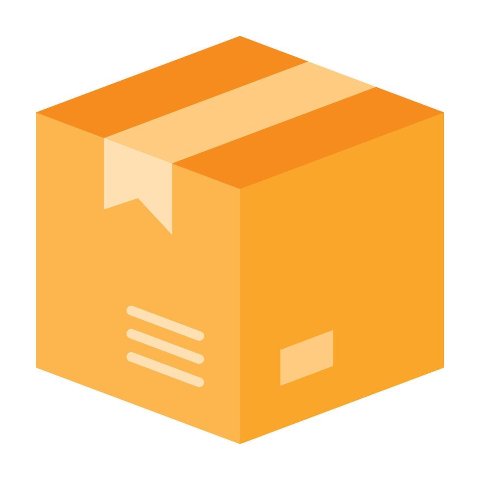 Parcel Icon Design vector