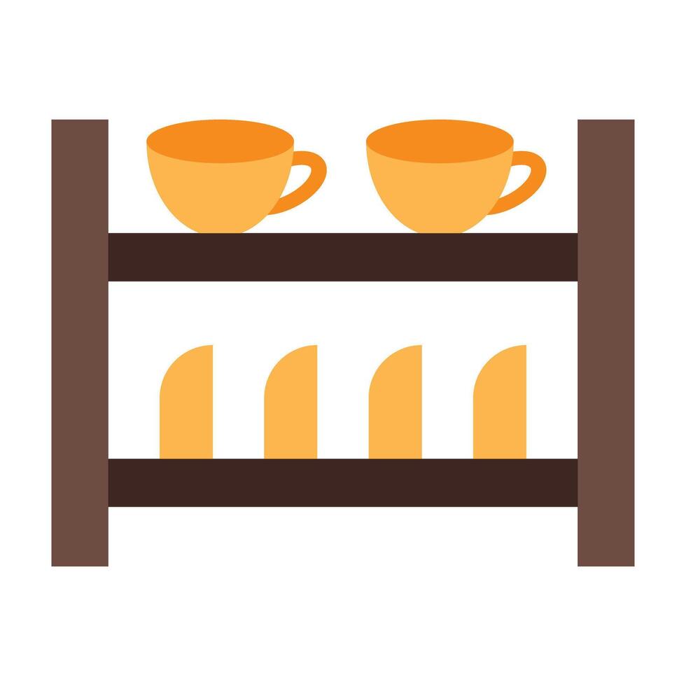 Dish Rack Icon Design vector