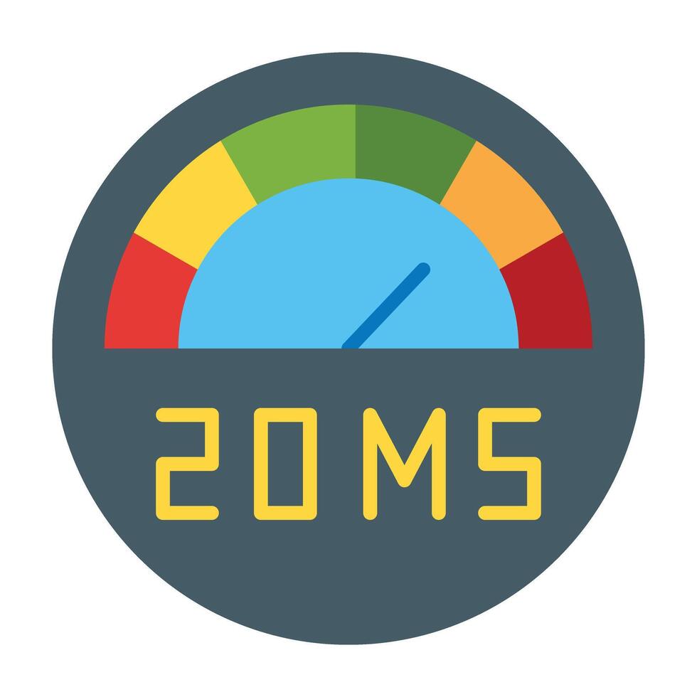Latency Icon Design vector