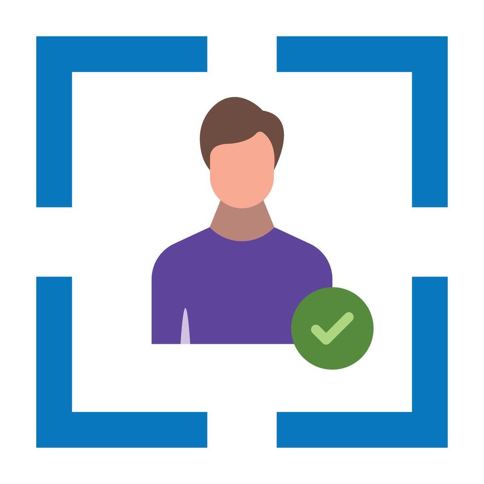 Identity Management Icon Design vector