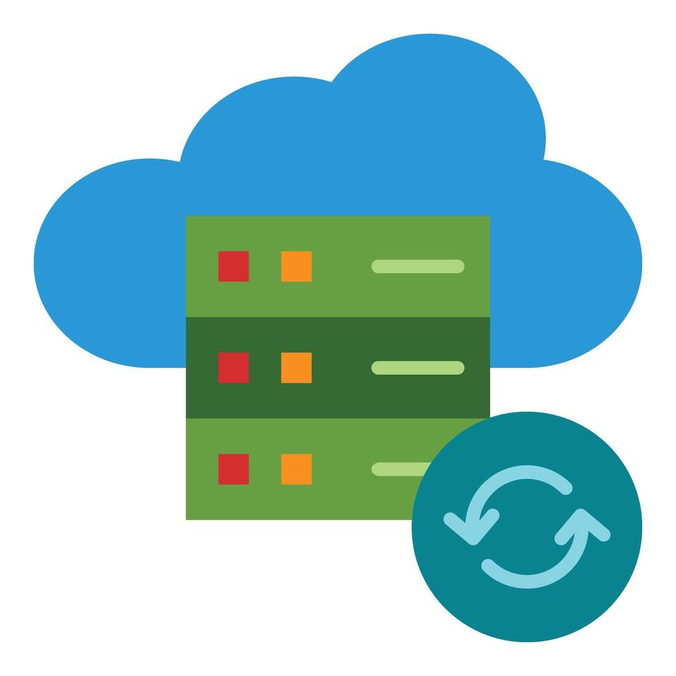 Disaster Recovery Icon Design vector
