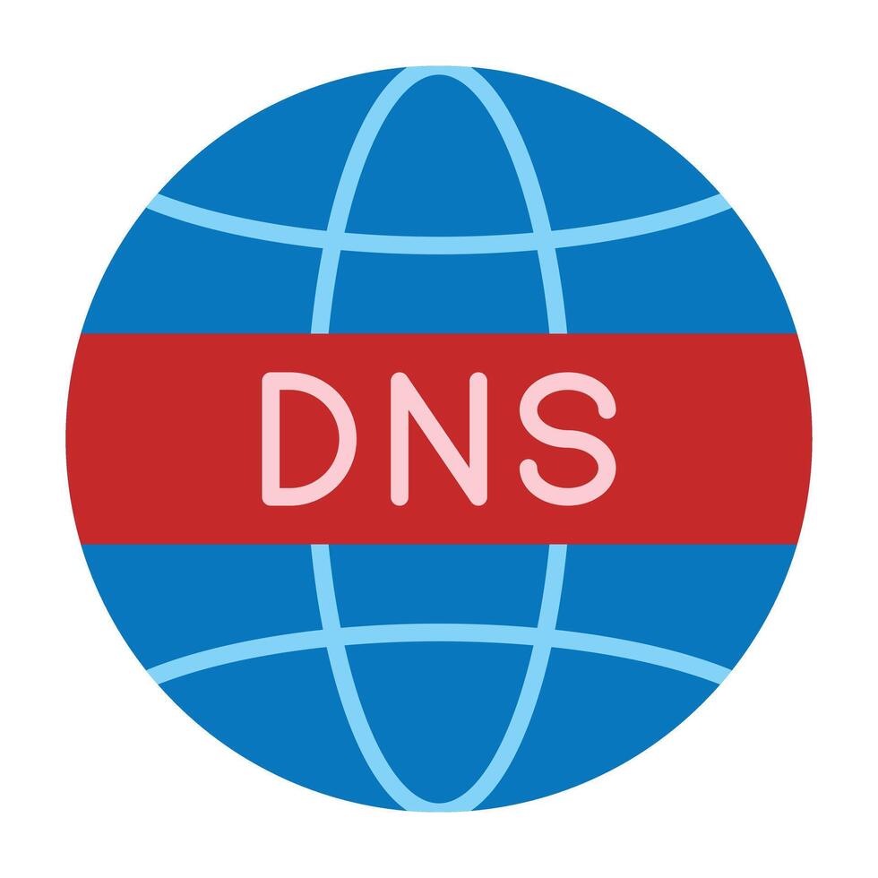 DNS Icon Design vector