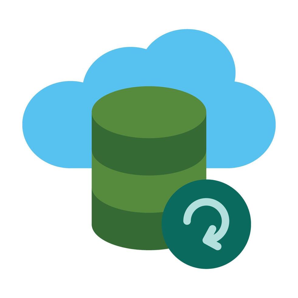 Backup Service Icon Design vector