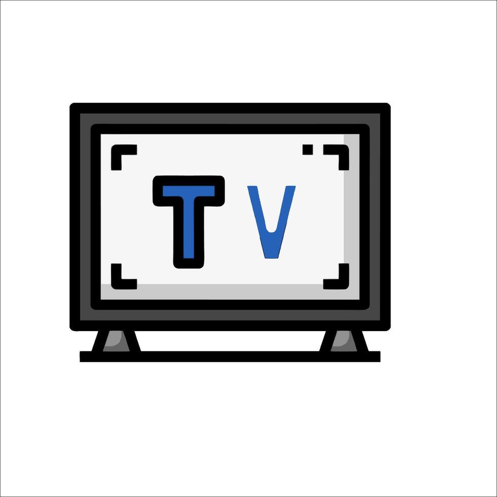Tv icon illustration vector