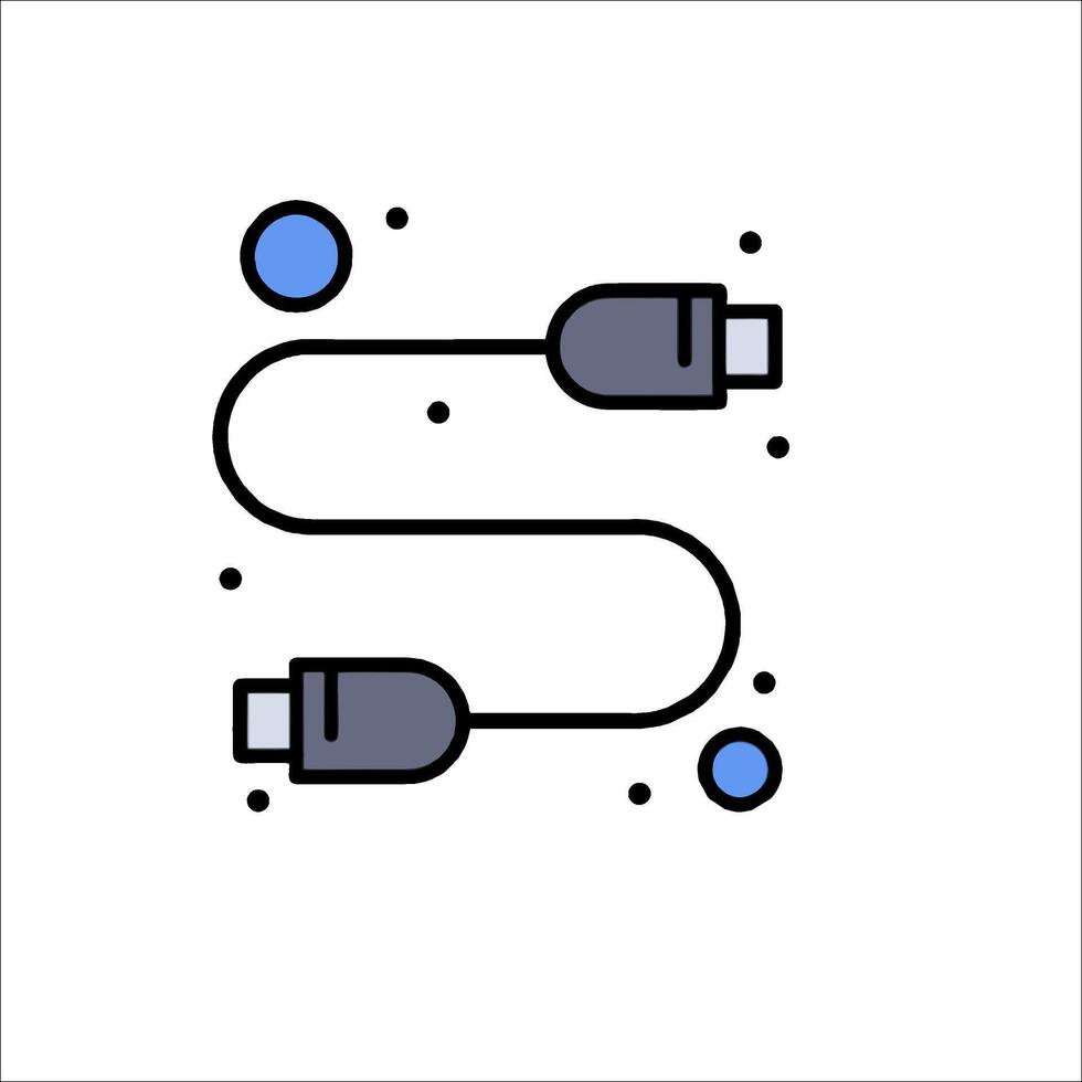 Usb cable icon illustration vector