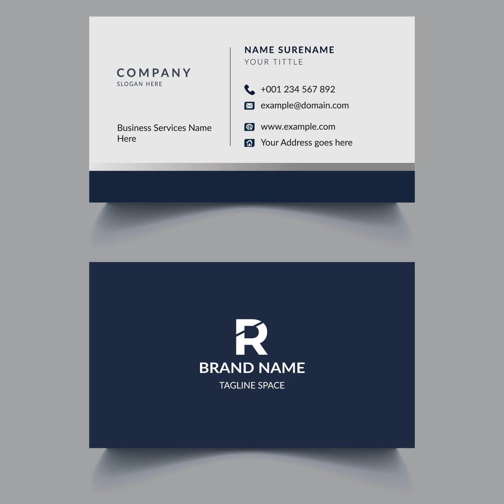 Modern business Card Template Design. Visiting Card Design, Creative Business Card Design vector
