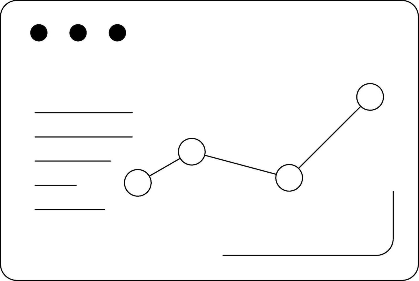 Analytics Line Icon vector