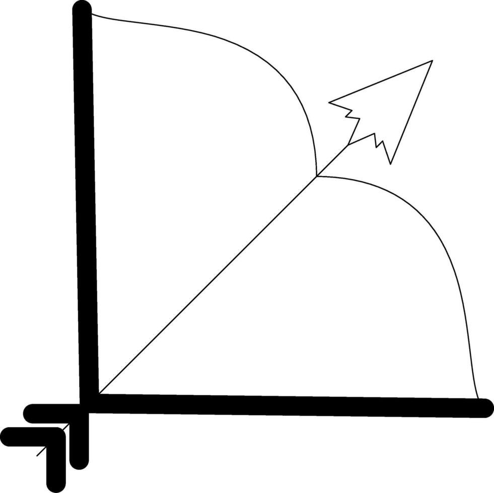 Bow Line Icon vector