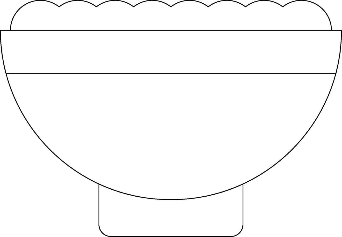 Salad Line Icon vector