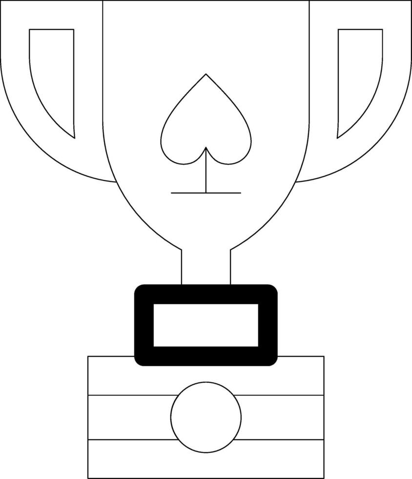 Win Line Icon vector