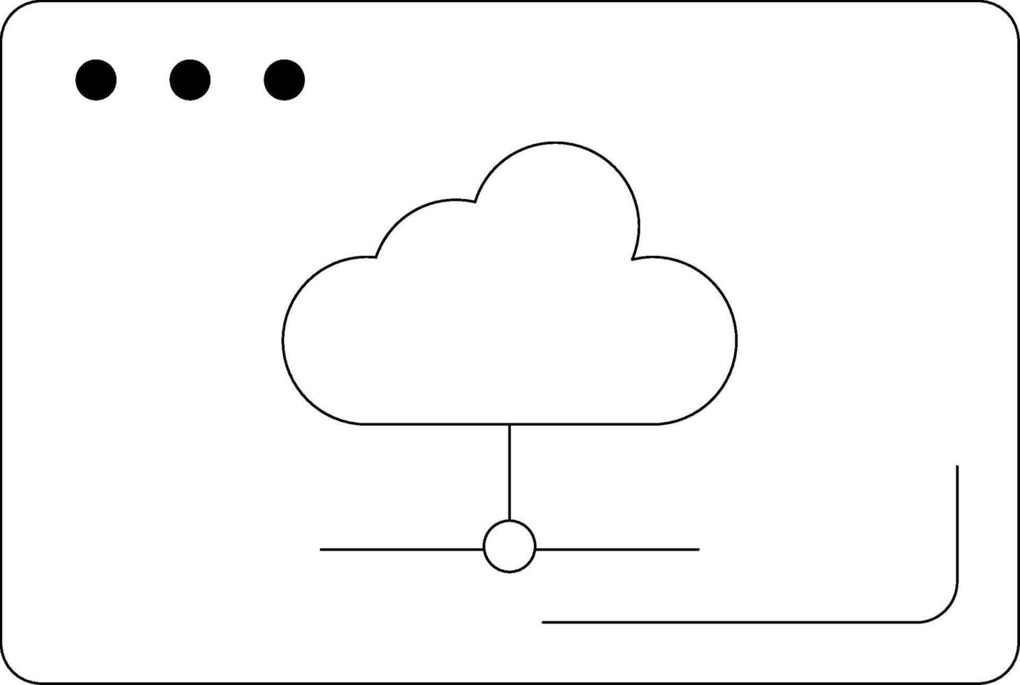 Cloud Line Icon vector