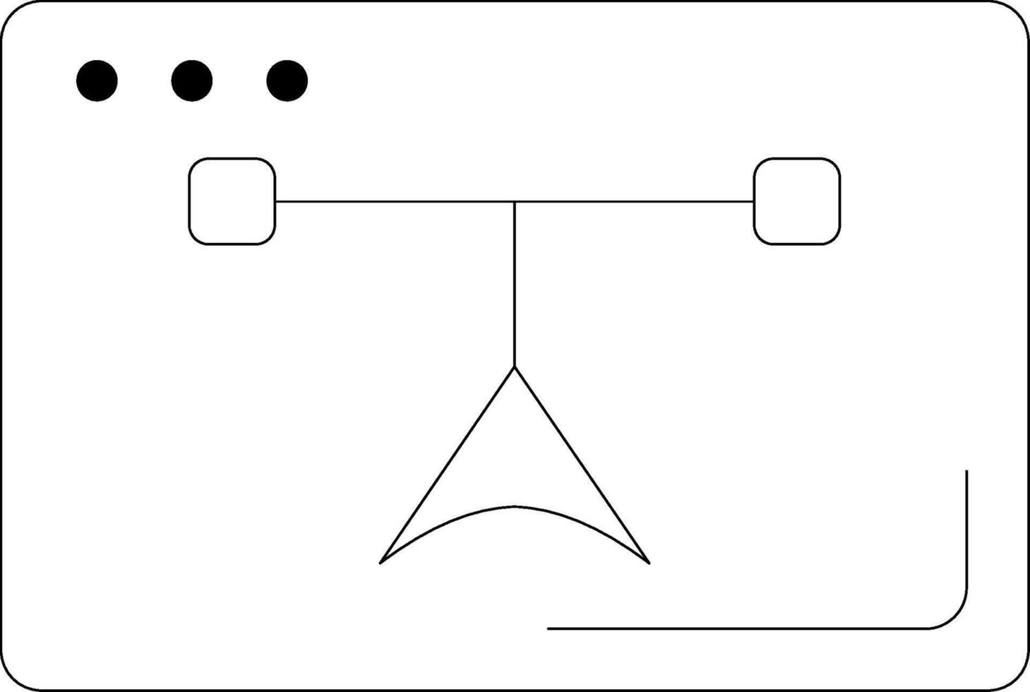 Direction Line Icon vector