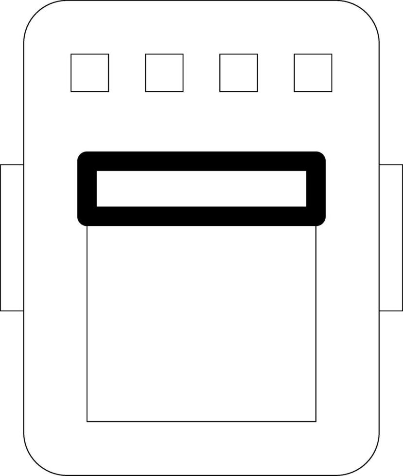 Pedal Line Icon vector